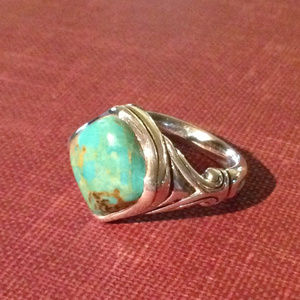 Sterling silver and turquoise ring